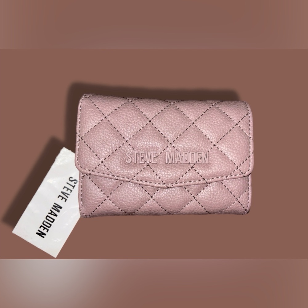 Steve Madden Blush Quilted Wallet